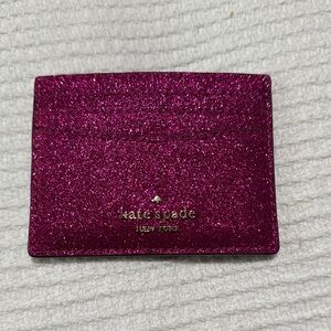 Kate Spade Pink Shimmer Key Card Holder